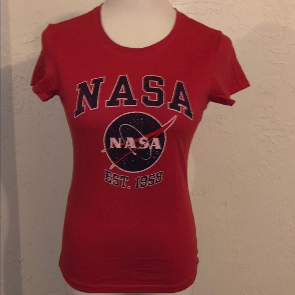 *5/$20* NASA Pink Shirt Small XS 100% Cotton Top